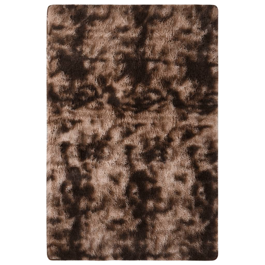 vidaXL Shaggy-matto harmaanruskea 200x140 cm