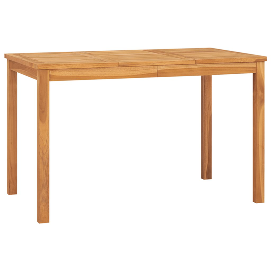 vidaXL Puutarhan ruokapöytä 120x70x77 cm täysi tiikki