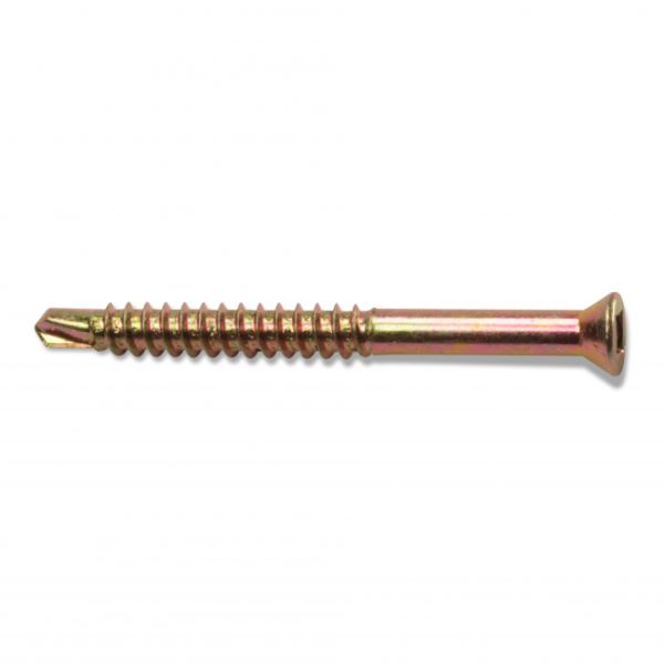 Heco 306039041514H Lattia-/Listaruuvi keltakromattu, 250-pakkaus 3,9 x 41 mm