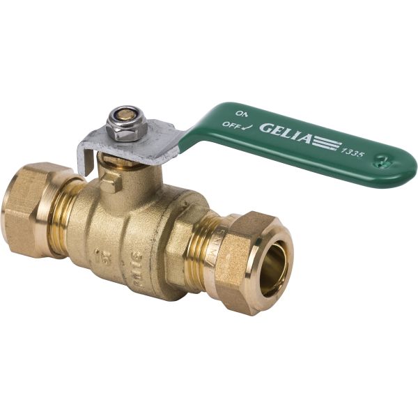 Gelia 3007015022 Palloventtiili puristusliitin vivulla 12 mm