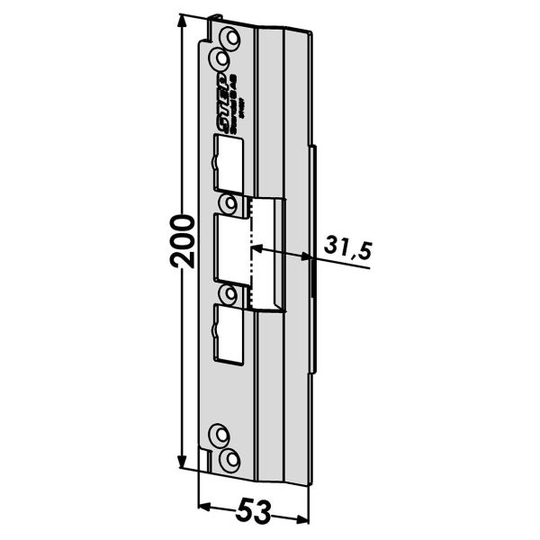 STEP ST4027 Tolppa Schüco-profiilijärjestelmälle 31,5 mm
