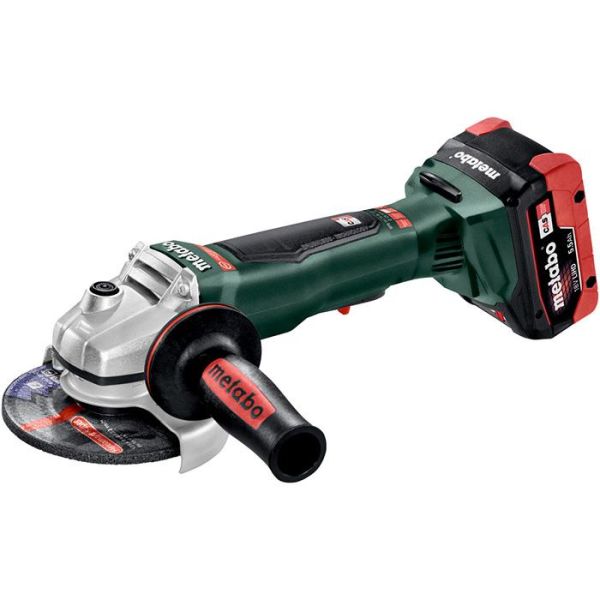 Metabo WPB 18 LTX BL 125 Quick Kulmahiomakone sis. 5,5 Ah:n akut ja laturin