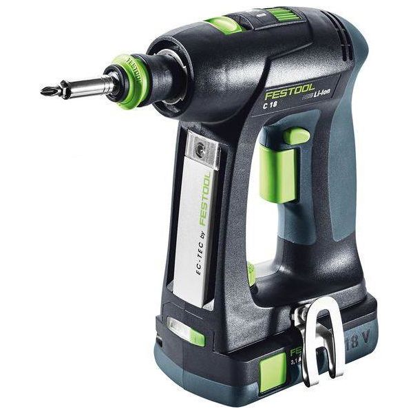 Festool C 18 C 3,1-Plus Ruuvinväännin sis. akut ja laturin