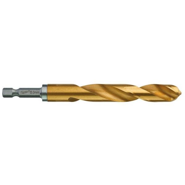 Milwaukee SHOCKWAVE Red Hex HSS-G TIN Metalliporanterä 1 kpl:n pakkaus 13 mm