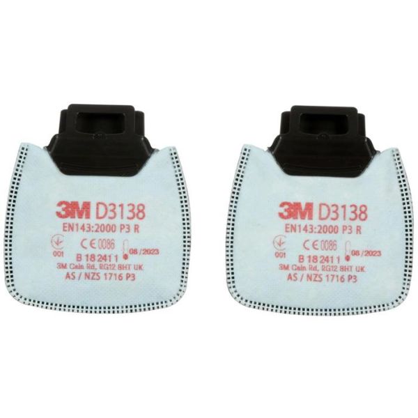 3M Secure Click D3128 Hiukkassuodatin P2 R, 800-sarjaan