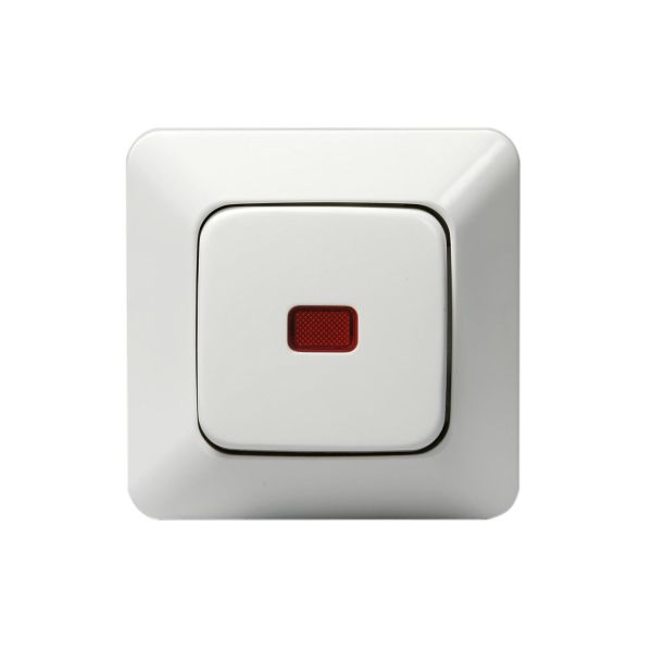 ABB 1066UK2 Kytkin upotettava, IP20, maalarinvalkoinen, valaistuksen kanssa Porras