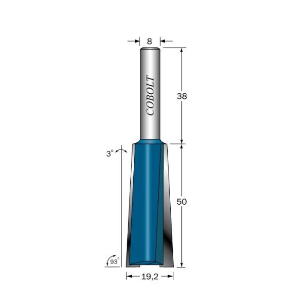 Cobolt 224-950 Jyrsinleikkuri L=50, D=14 & 19,2