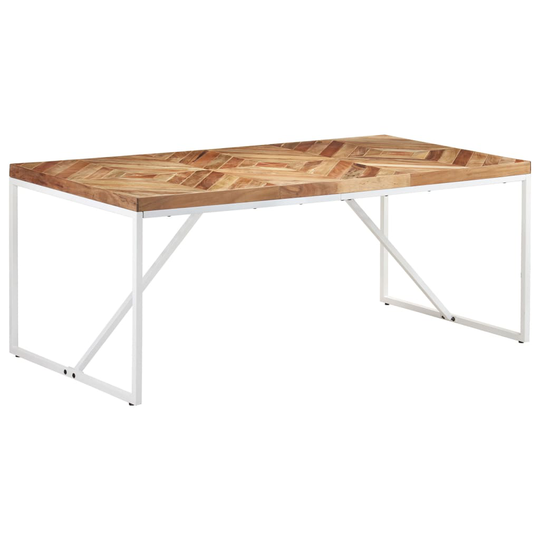 vidaXL Ruokapöytä 180x90x76 cm täysi akaasia- ja mangopuu
