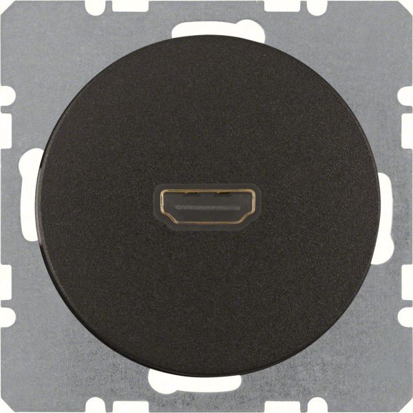 Hager 3315422045 HDMI-pistorasia R.1/R.3 Musta