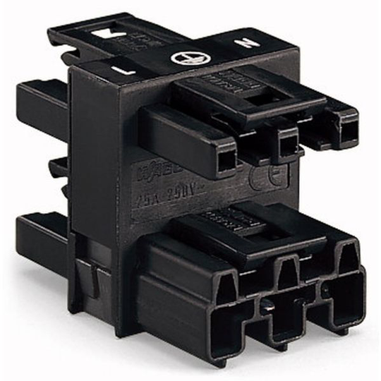 Wago 770-607 Haaroitin musta 1 x uros / 3 x naaras