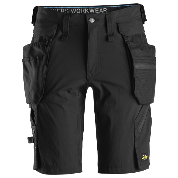 Snickers 6108 LiteWork Shortsit musta C44