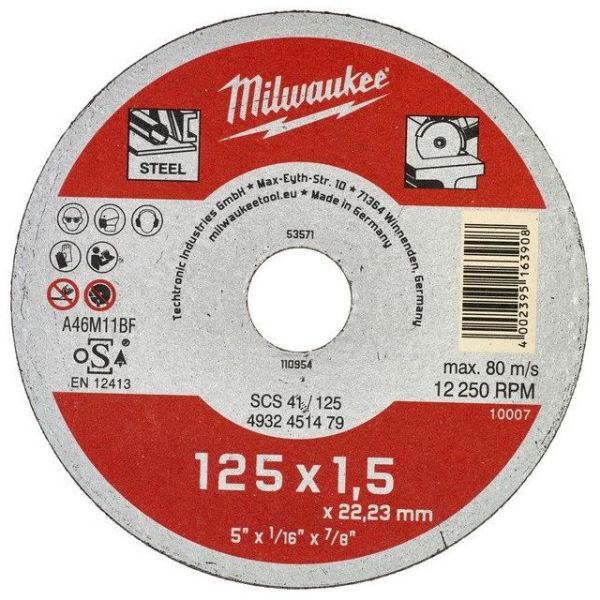 Milwaukee SCS 41 Contractor Katkaisulaikka 125x1,5 mm