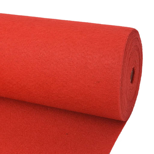 vidaXL Näyttelymatto Pelkistetty 1x12 m Punainen