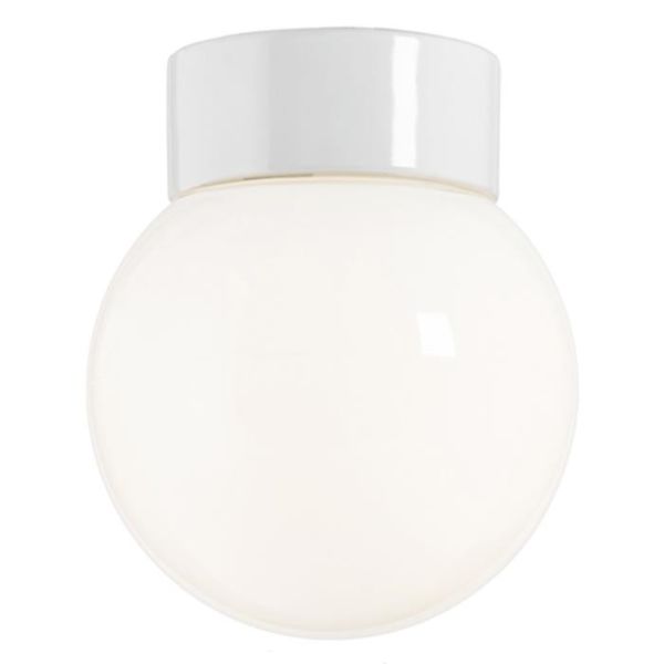 Ifö Electric 6012-840-10 Kattovalaisin kiiltävä, valkoinen, suora, IP20, LED