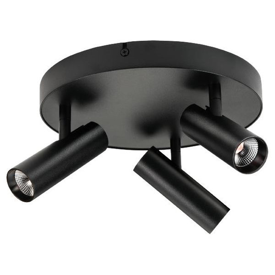 SG Armaturen Tube Micro Trio Kattovalaisin LED, 18W, 2700K Musta