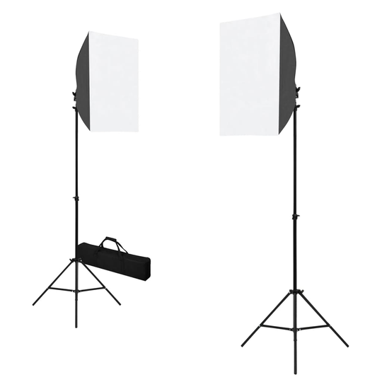 vidaXL Ammattimaiset studiovalot 2 kpl 40x60 cm teräs musta