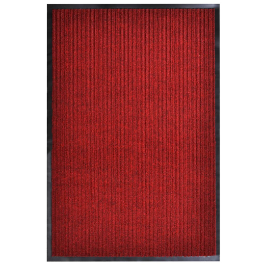vidaXL Ovimatto punainen 120x220 cm PVC