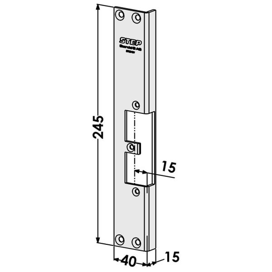STEP ST9518V Tolppa mallille STEP 92 Preload ja Release 12 mm, vasen
