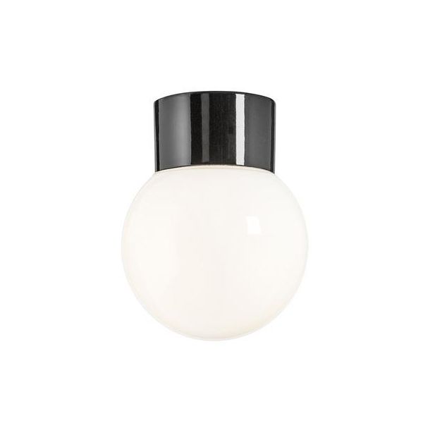 Ifö Electric 6040-840-16 Kattovalaisin kiiltävä, musta, suora, IP54, LED