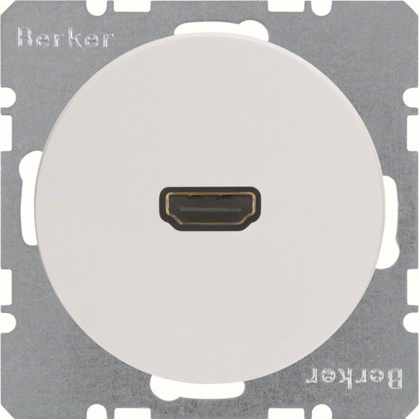 Hager 3315422089 HDMI-pistorasia R.1/R.3 Valkoinen
