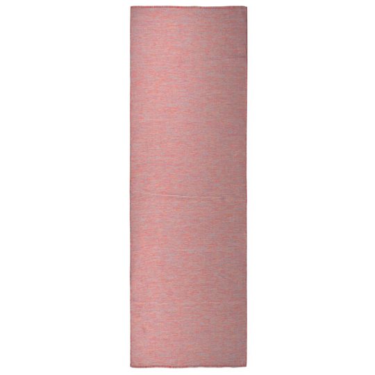 vidaXL Ulkomatto Flatweave 80x250 cm punainen