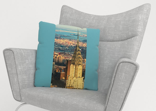 Koristetyynyliina CHRYSLER BUILDING 40x40 cm