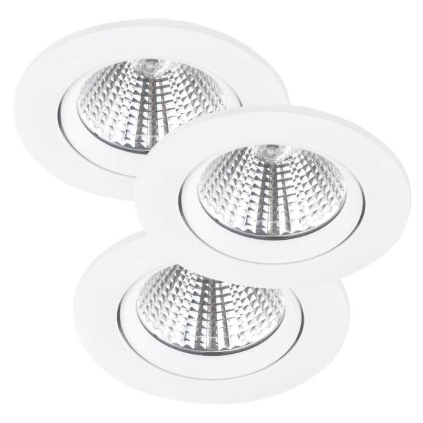 Nordlux FREMONT 47580101 Kohdevalaisin LED, 3 kpl, asennus rakenteen sisään, IP23 valkoinen