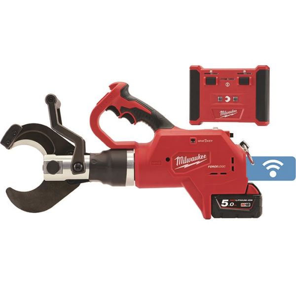 Milwaukee M18 HCC75R-502C Kaapelisakset sis. 5,0 Ah:n akut ja laturin