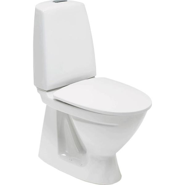 Ifö Sign 6860 WC-istuin valkoinen, S-lukolla, yksitoiminen huuhtelu