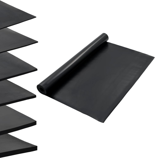vidaXL Lattiamatto liukumaton kumi 1,2x5 m 2 mm sileä
