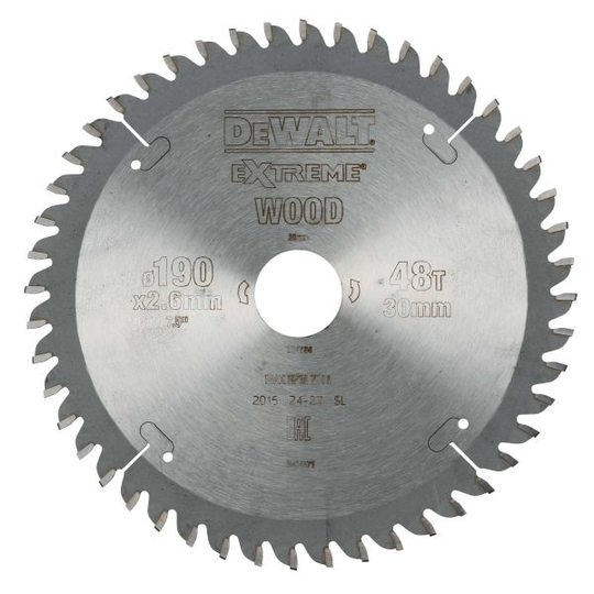 Dewalt DT4094-QZ Pyörösahanterä 190 x 30 mm, 48T