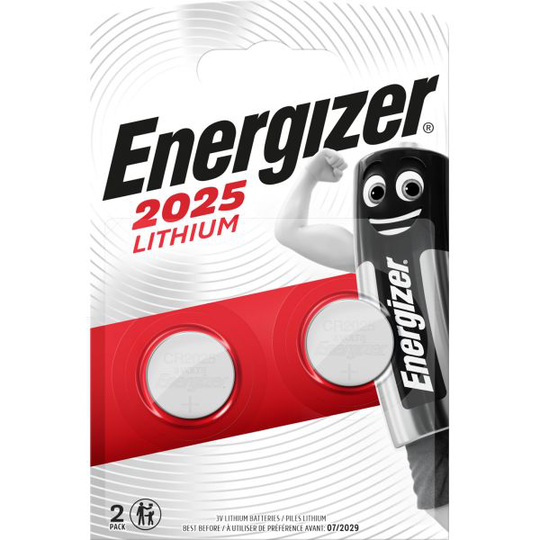 Energizer Lithium Nappiparisto CR2025, 3 V 2 kpl