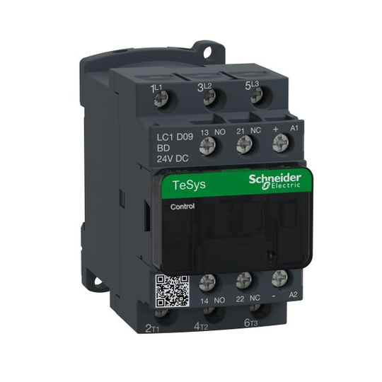 Schneider Electric LC1D09BD Kontaktori 9–38 A, tasavirtatoiminen 9A, 4 kW, 24V DC