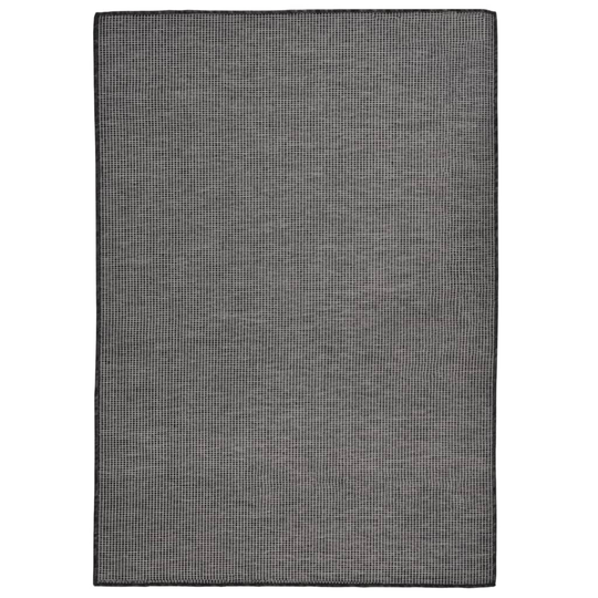 vidaXL Ulkomatto Flatweave 160x230 cm harmaa
