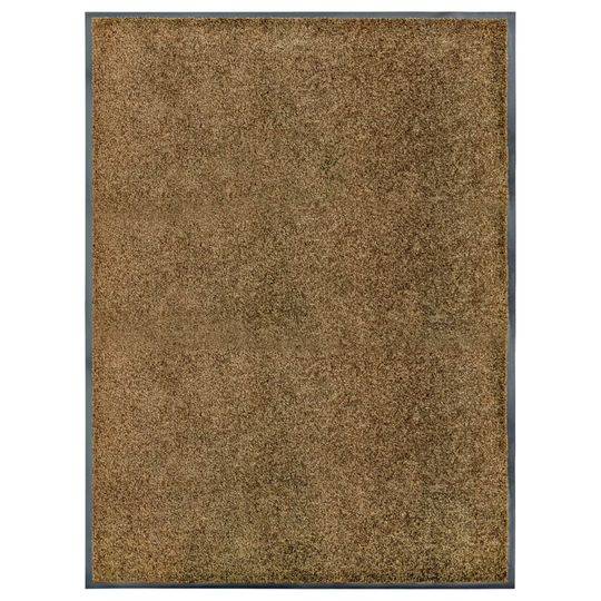 vidaXL Ovimatto pestävä ruskea 90x120 cm
