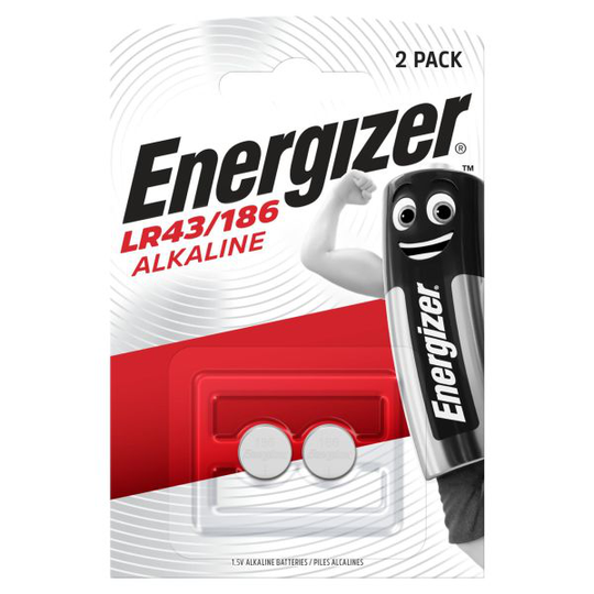 Energizer Alkaline Nappiparisto LR43/186, 1,5 V, 2 kpl