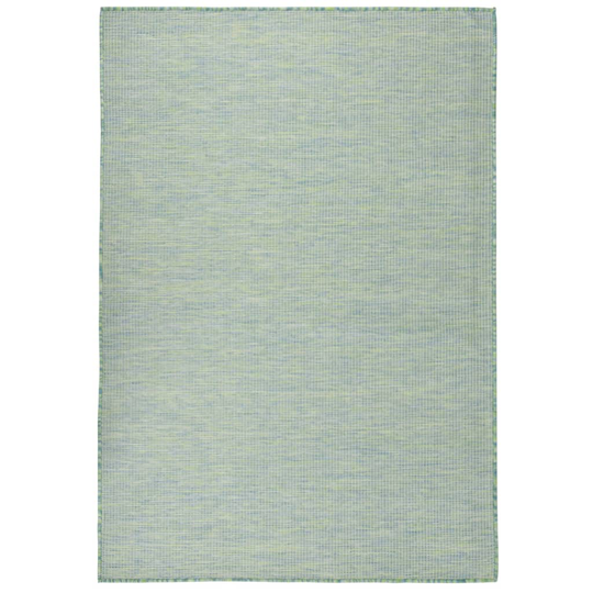 vidaXL Ulkomatto Flatweave 160x230 cm turkoosi
