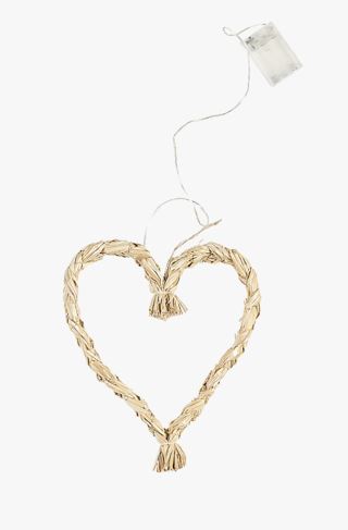 Straw heart led-koriste luonnonväri