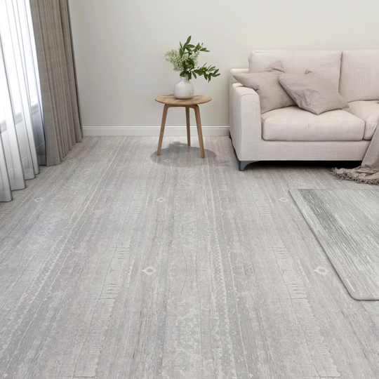 vidaXL Itsekiinnittyvät lattialankut 20 kpl PVC 1,86 m² harmaa