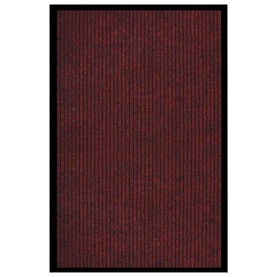 vidaXL Ovimatto raidallinen punainen 80x120 cm