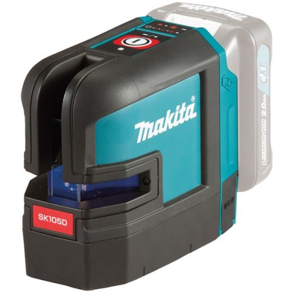 Makita SK105DZ Ristiviivalaser punainen, ilman akkua ja laturia