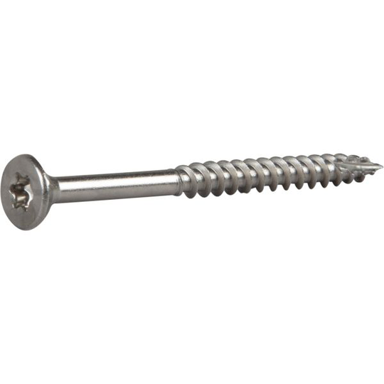ESSVE ESSDRIVE Puuruuvi 4 mm Ø, uppokanta, A2 50 mm, 20 kpl