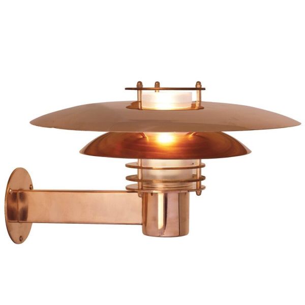 Nordlux PHOENIX 24381030 Seinävalaisin E27, IP44, 60W Kupari