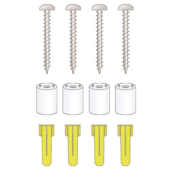 Alarmtech 5015238 Seinävälikelevy 13 mm, 4 kpl