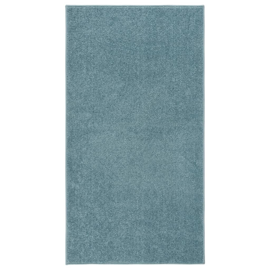 vidaXL Lyhytnukkainen matto 80x150 cm sininen