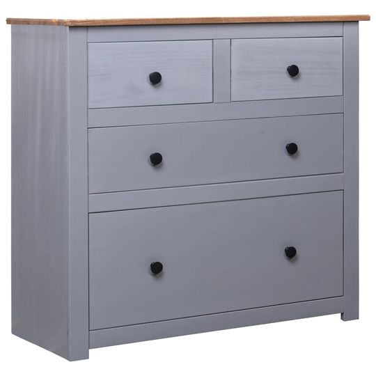 vidaXL Senkki harmaa 80x40x83 cm mänty Panama-sarja