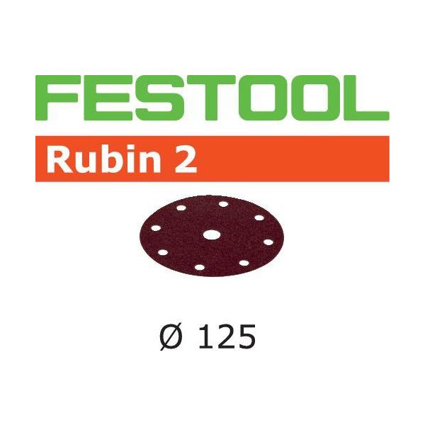 Festool STF RU2 Hiomapaperi 125 mm, 8-reikäinen, 10 kpl P40