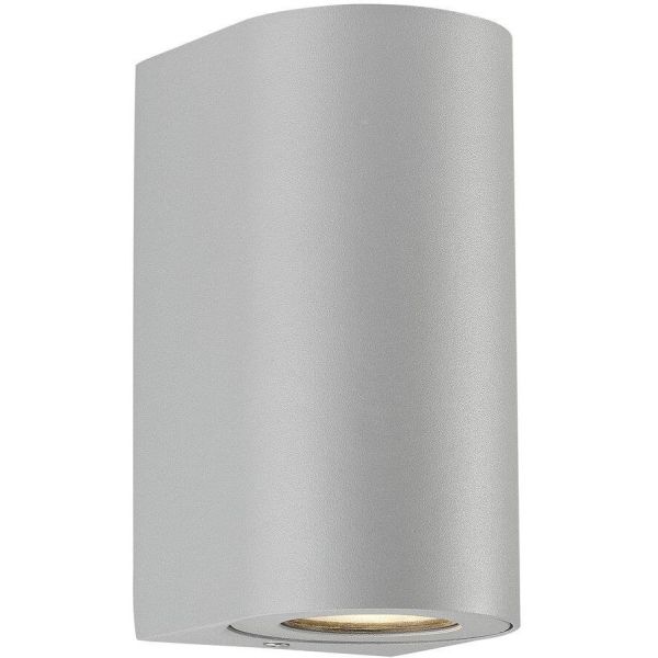 Nordlux CANTO 49721010 Seinävalaisin 2x6W LED, IP44, 2700K Harmaa