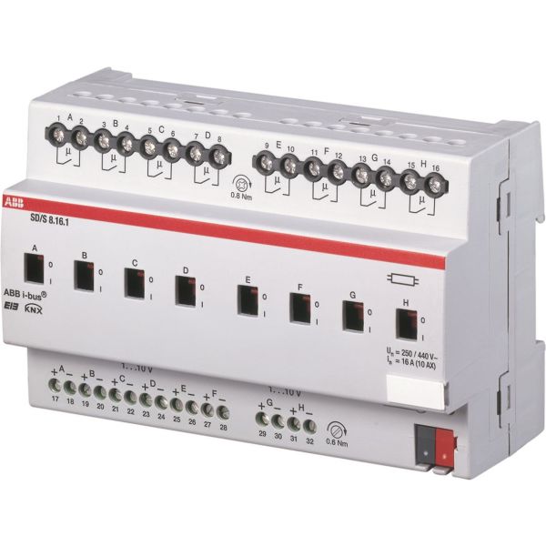 ABB 2CDG110081R0011 Valonsäädin 16 A Lähtöjen määrä: 8