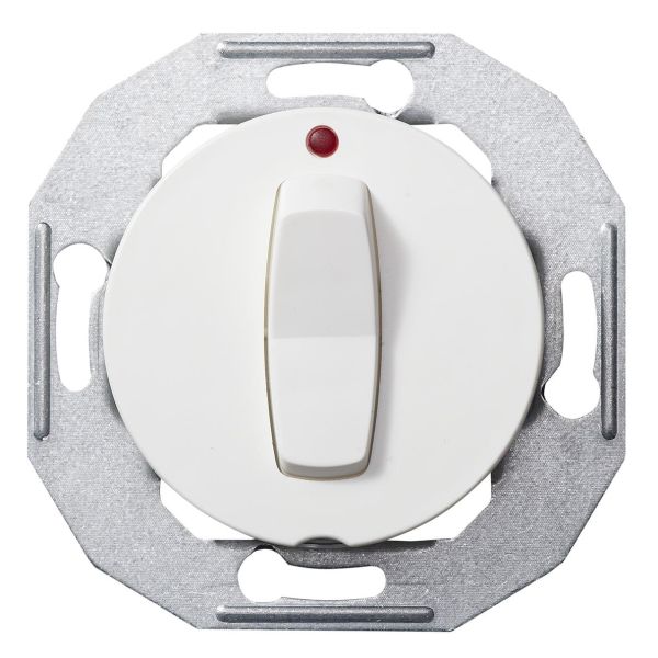 Schneider Electric WDE011004 Vipupainike 1-napainen, vaihtava valkoinen